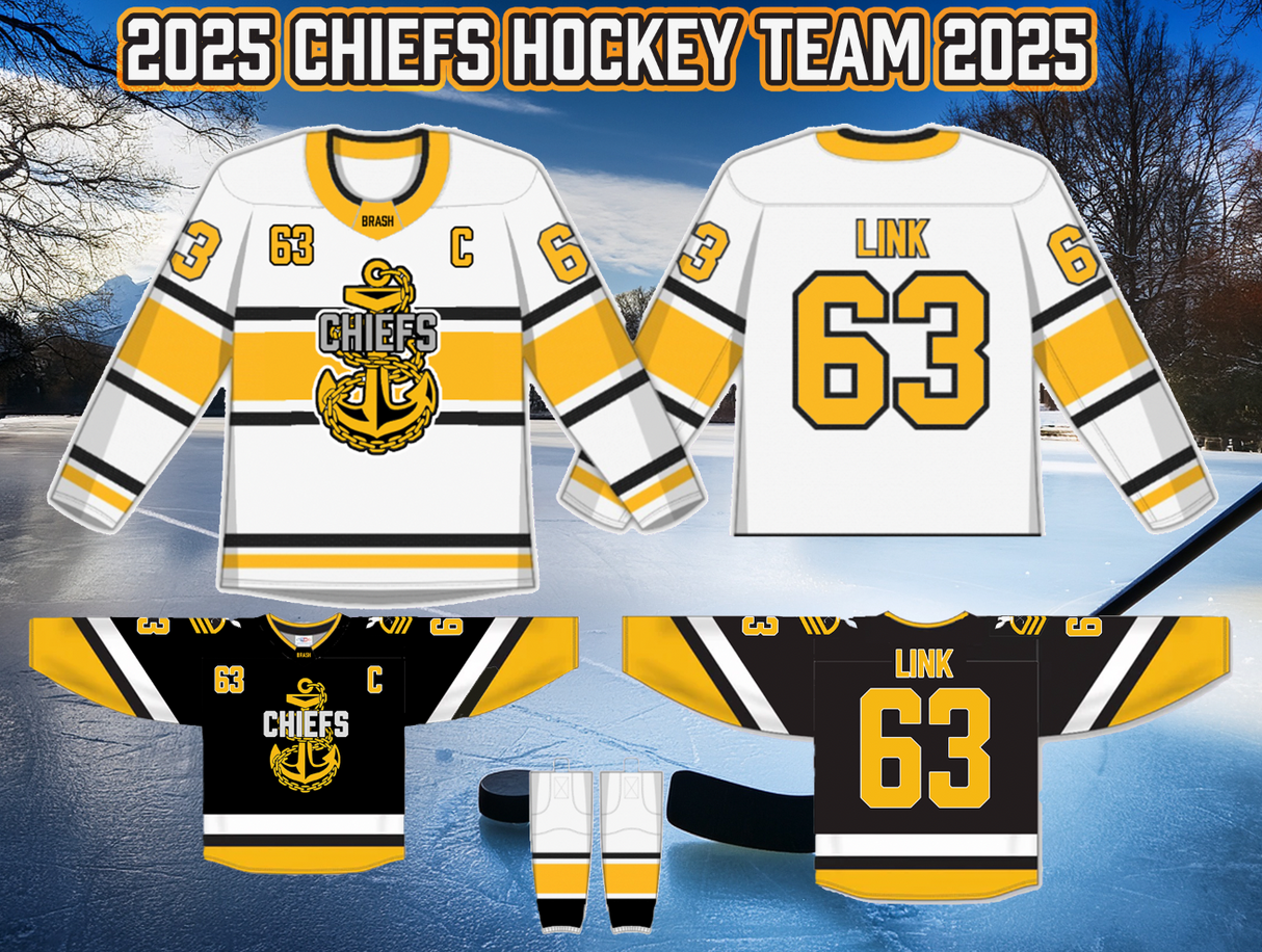 Chiefs Hockey Jersey (Custom name/number)
