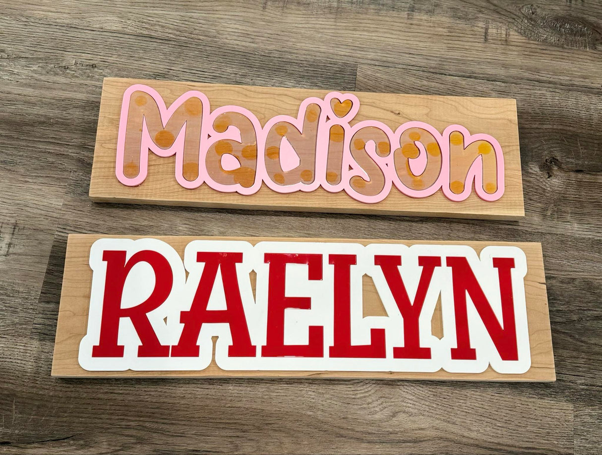 18" Custom Sign (With Wood Backing)